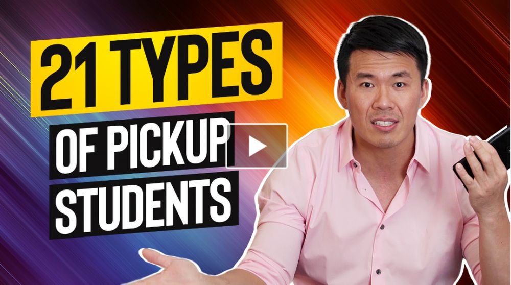 Comic illustration of a pickup bootcamp student archetype