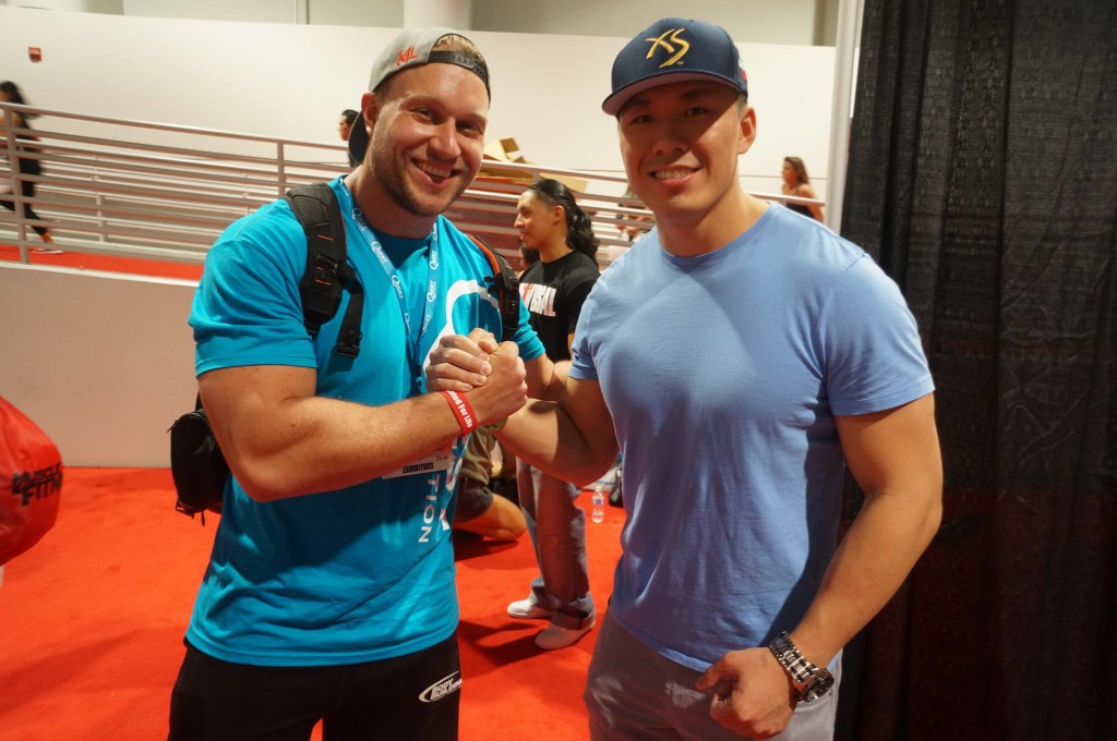 Handshake with Furious Pete At Mr. Olympia